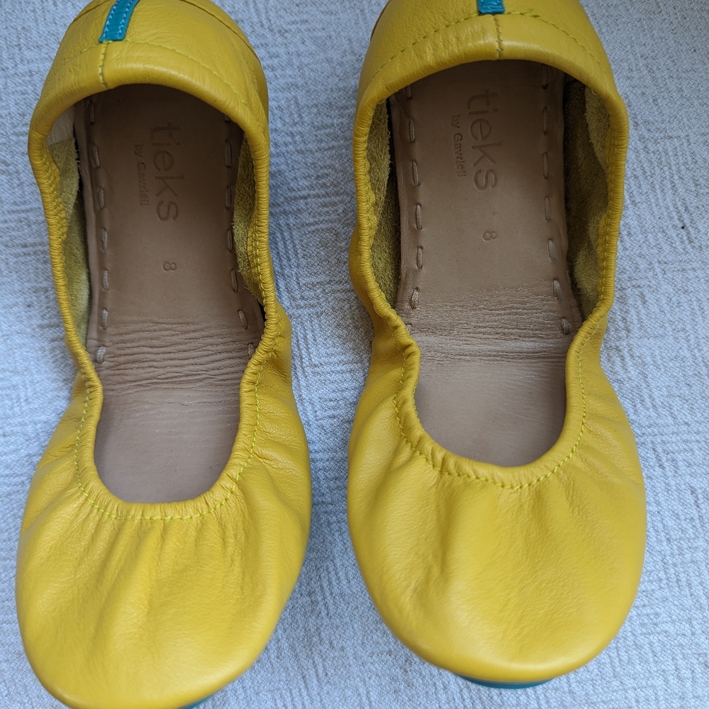 Tieks Mustard Yellow